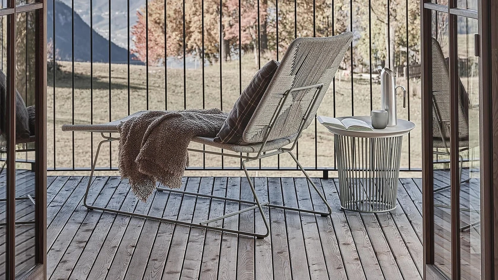 Daybed Echoes Outdoor in cordoncino di polipropilene di Flexform