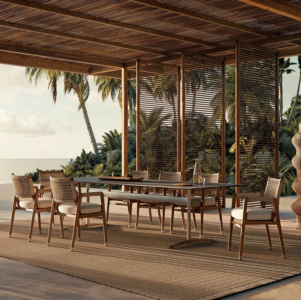 Tavolo in pietra Fly Outdoor di Flexform