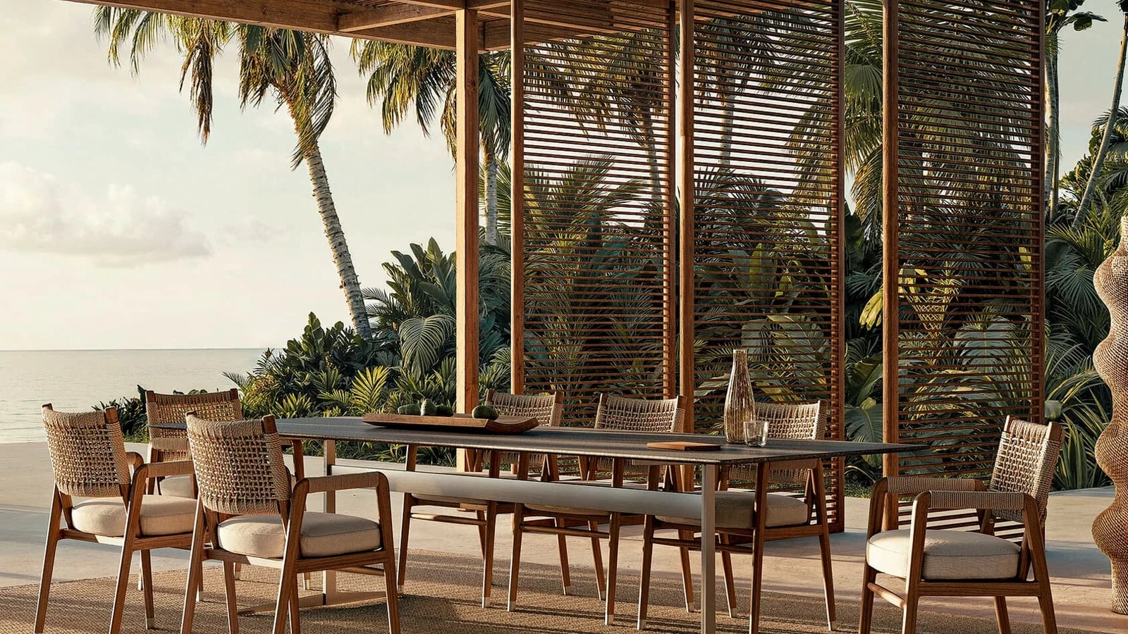 Tavolo in pietra Fly Outdoor di Flexform