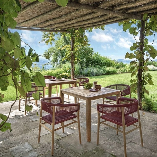 Tavolo quadrato in Teak Friends di Ethimo