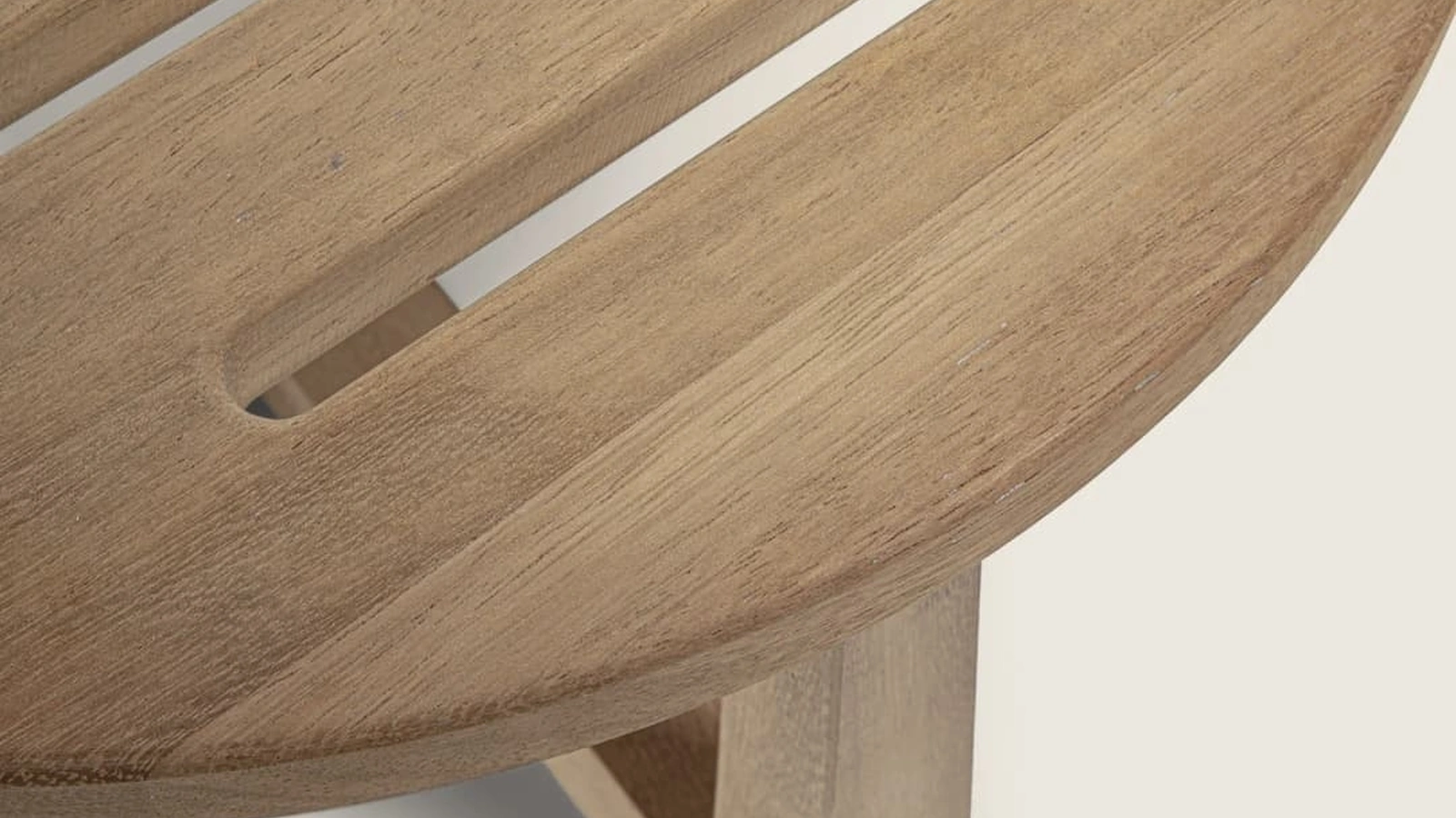 Tavolino in massello di Iroko Jiff Outdoor di Flexform