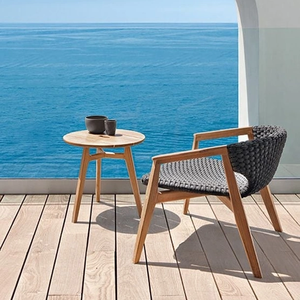 Tavolino Knit in Teak di Ethimo