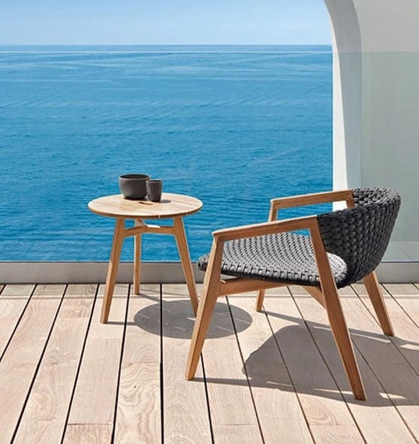 Tavolino Knit in Teak di Ethimo