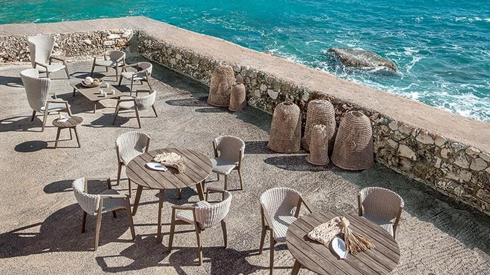 Tavolo rotondo Knit di Ethimo
