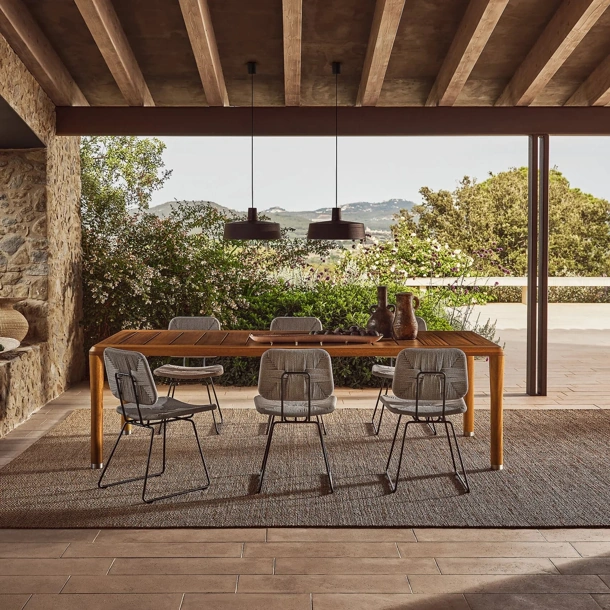 Tavolo in legno Kobo Outdoor di Flexform
