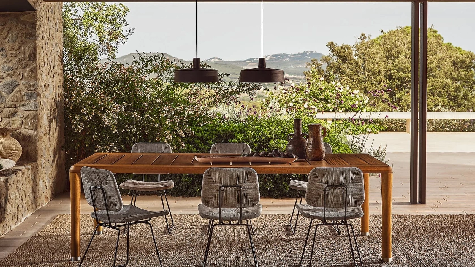 Tavolo in legno Kobo Outdoor di Flexform