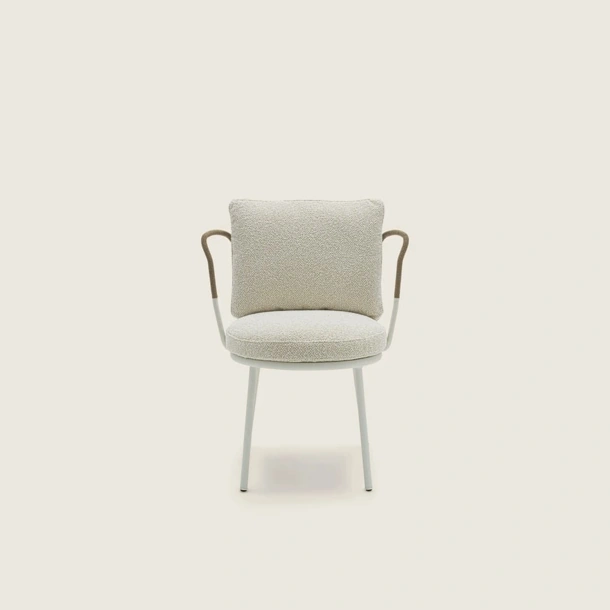 Sedia in acciaio Margherì di Flexform