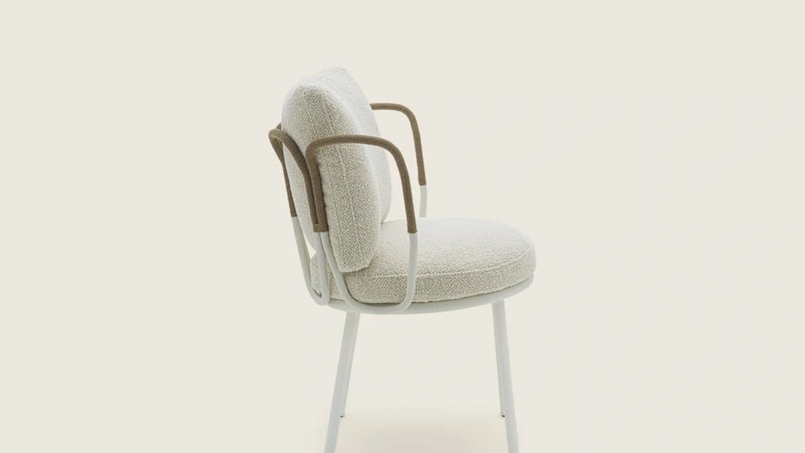 Sedia in acciaio Margherì di Flexform