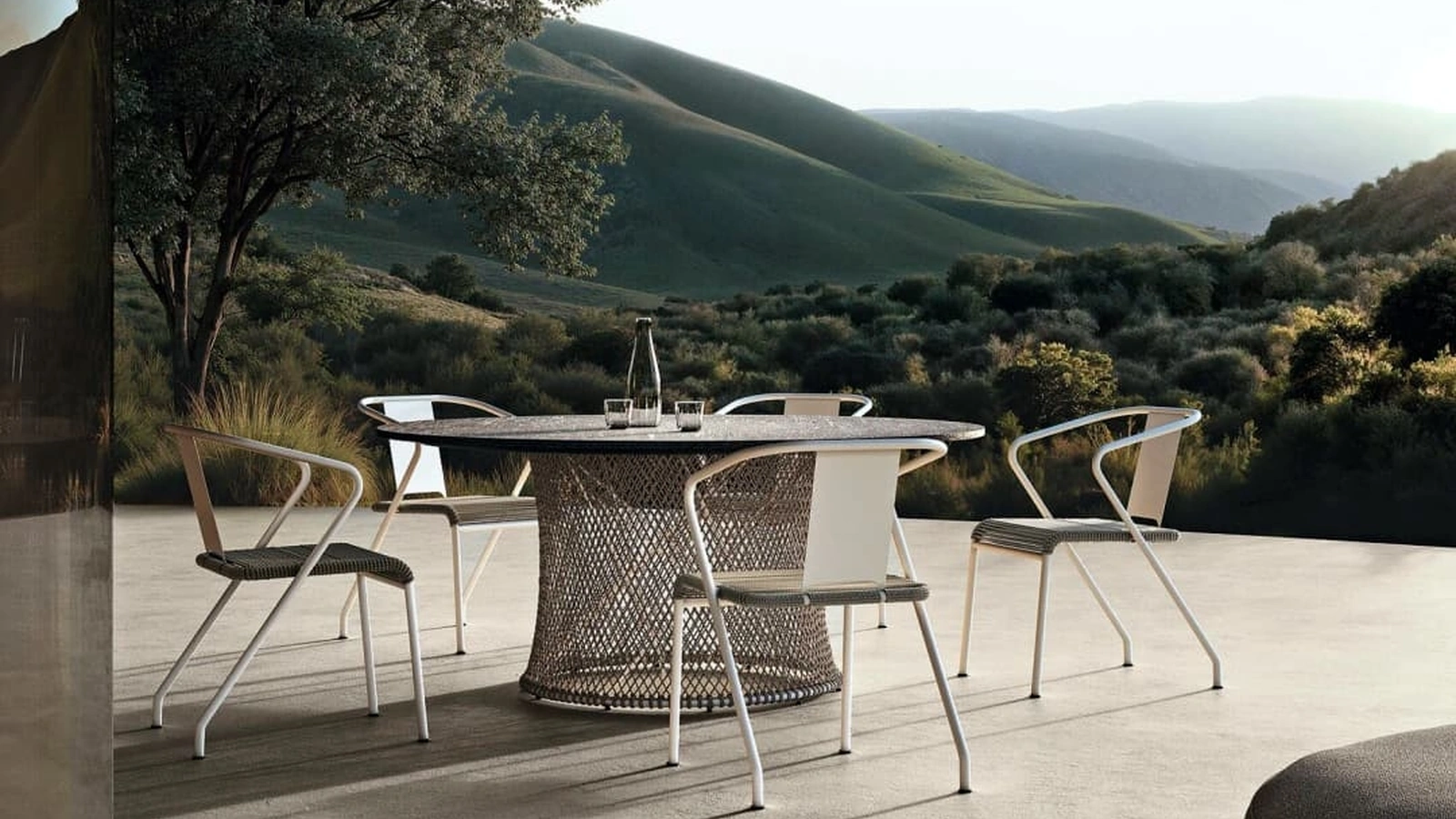 Tavolo in pietra Oasis di Flexform