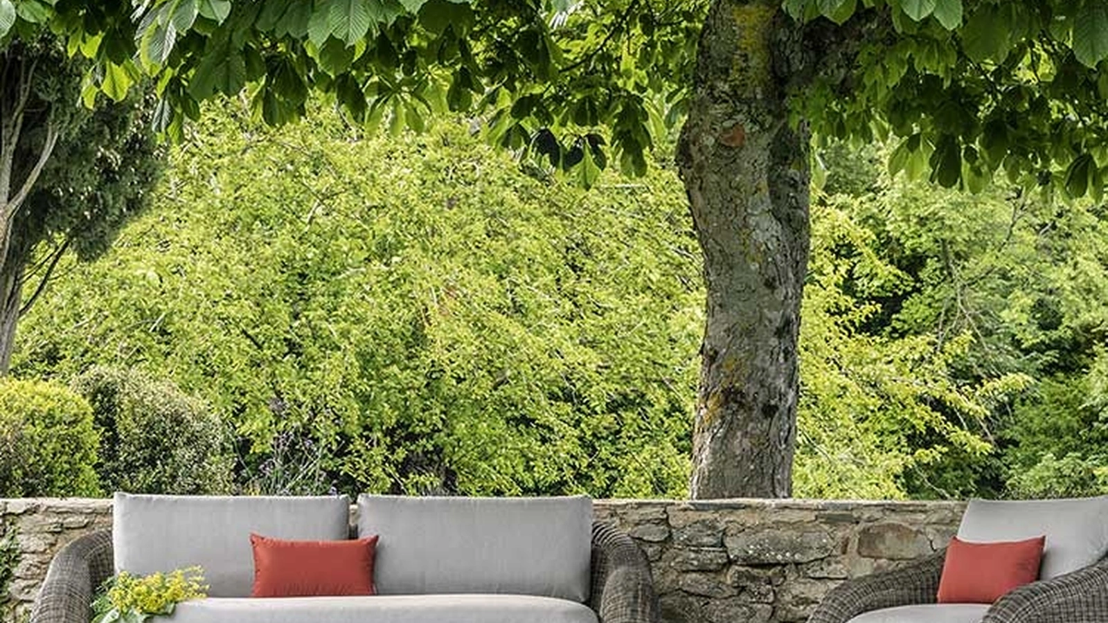 Salotto Phorma in fibra Etwick di Ethimo