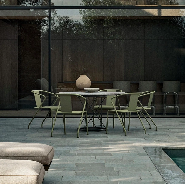 Tavolo in pietra Torcello Outdoor di Flexform