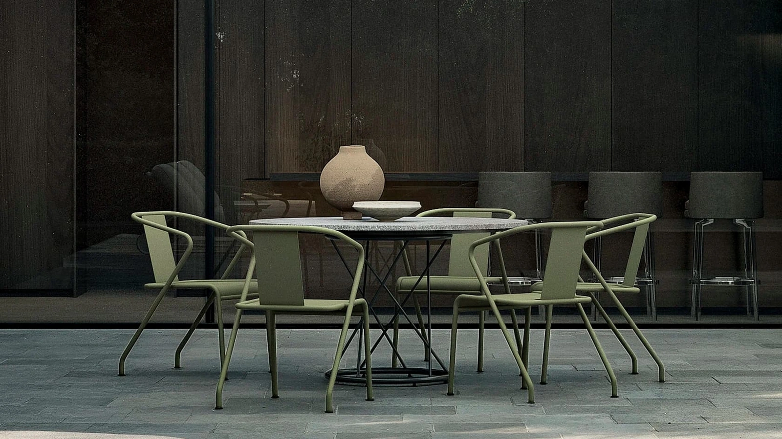 Tavolo in pietra Torcello Outdoor di Flexform