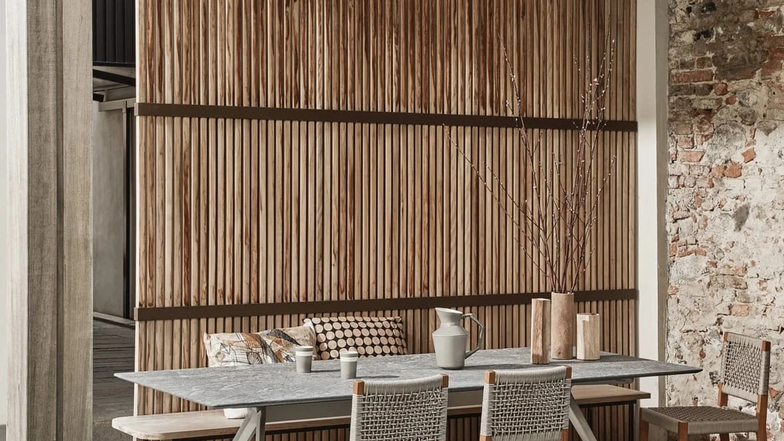 Tavolo in pietra Zefiro Outdoor di Flexform