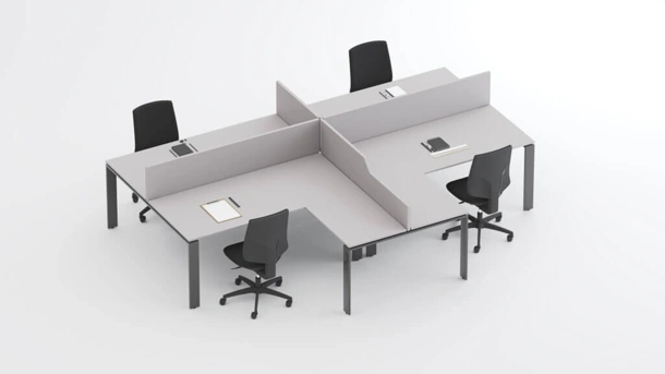 Scrivania operativa SM2575 di Zalf
